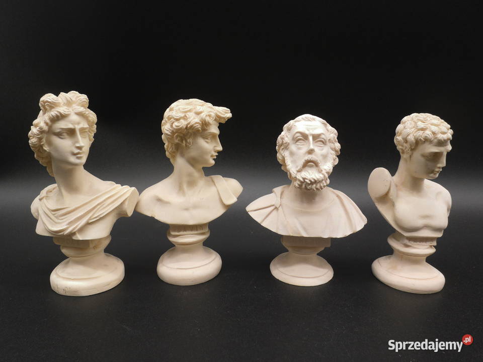 Zestaw czterech klasycznych popiersi wielkopolskie Raszków sprzedam