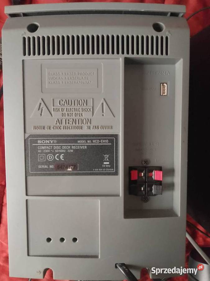 Mini wieża Sony HCDEH10 z głosnikami Sony Legnica