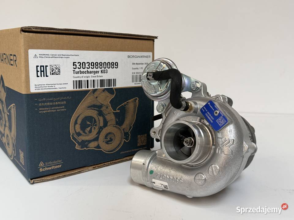 Turbosprężarka BorgWarner KKK Siedlce