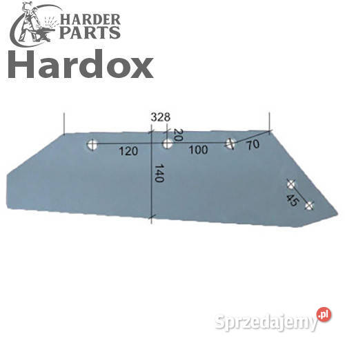 Lemiesz 300hektarów HARDOX MS1100P części do Suwałki