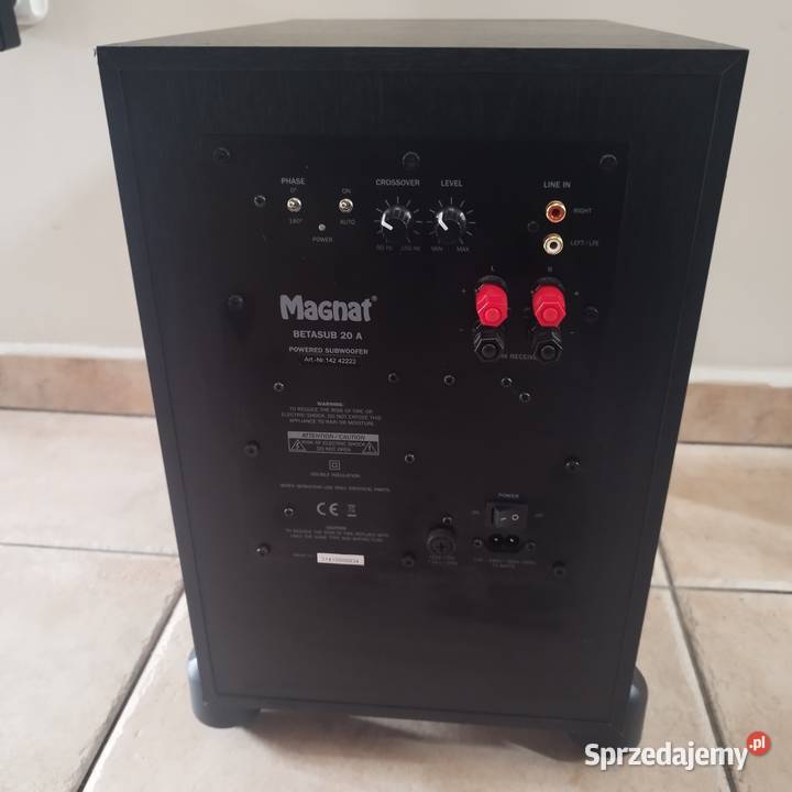 Subwoofer aktywny Magnat Betasub 20 A Mocny bas Kruszyn