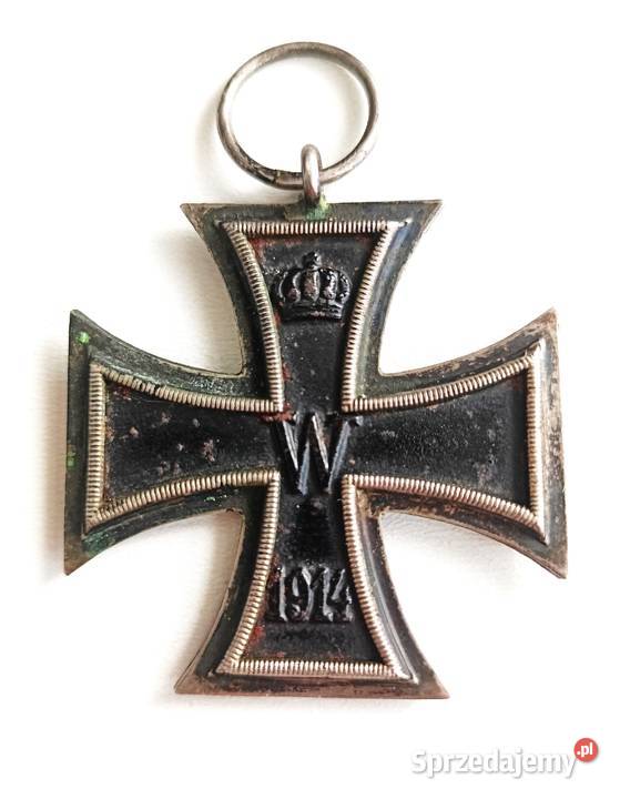 Krzyż żelazny II klasy wzór 1914 r łódzkie Łódź