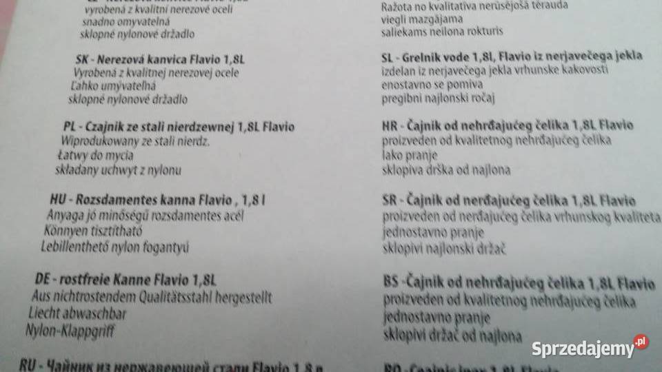 NOWE Czajniki ze stali nierdzewnej wysyłka AGD sprzedam