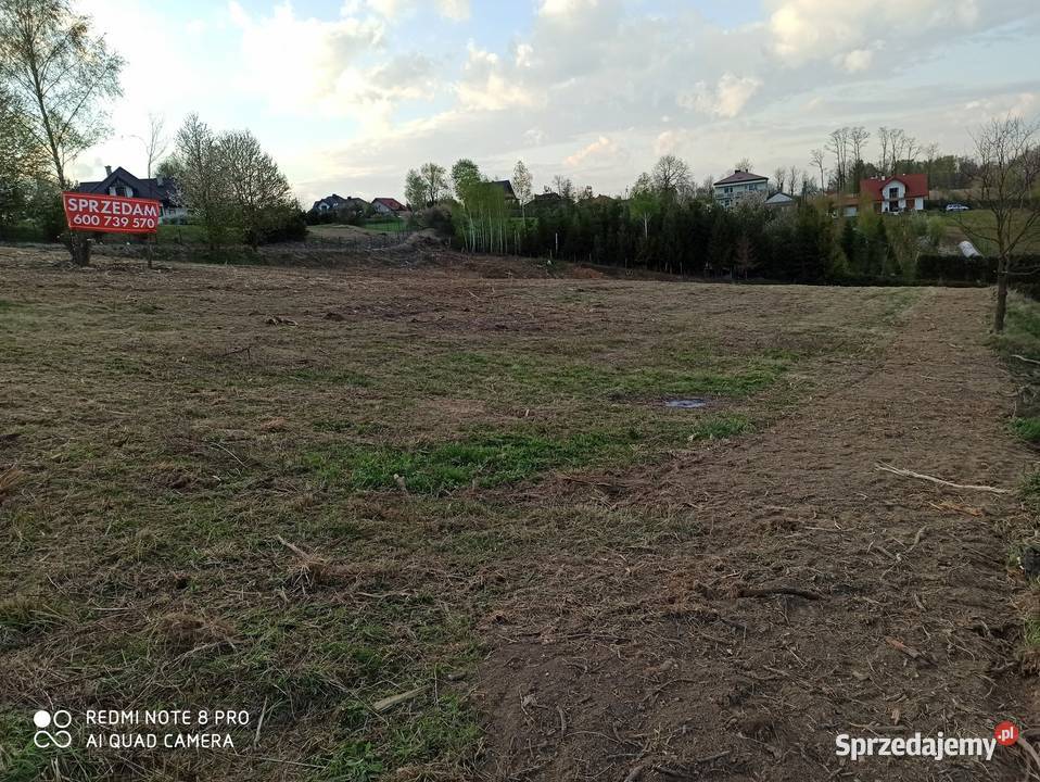 Piękna malowniczo położona działka budowlano utwardzona Sprzedaż Tuchów sprzedam
