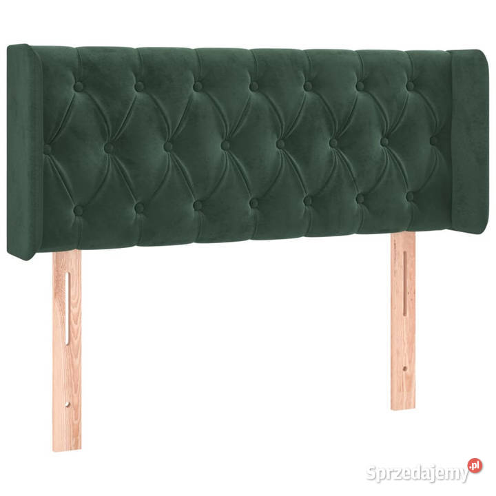 Zagłówek do łóżka z LED ciemnozielony 93x16x7888 sprzedam