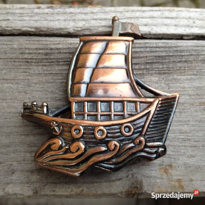 Marynistyka żeglarstwo mosiężna szekla żaglowiec Warszawa