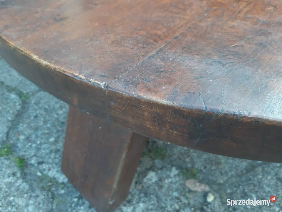Stół ława holenderska z grubym blatem lite Ciechocinek