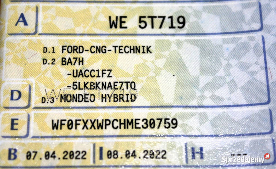 Ford Mondeo Automat SalonPL FV23 187 PakBusiness Samochody osobowe