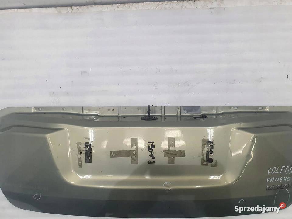 KLAPA BAGAŻNIKA BURTA TYŁ RENAULT KOLEOD TEDXA osobowe