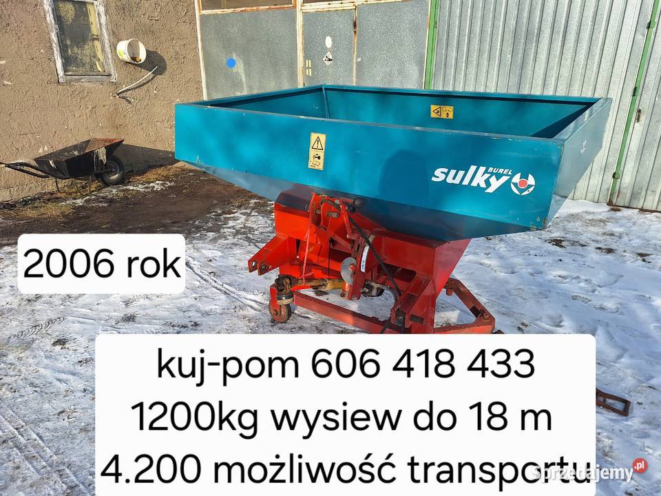 rozsiewacz nawozów sulky Nawożenie kujawsko-pomorskie Grudziądz