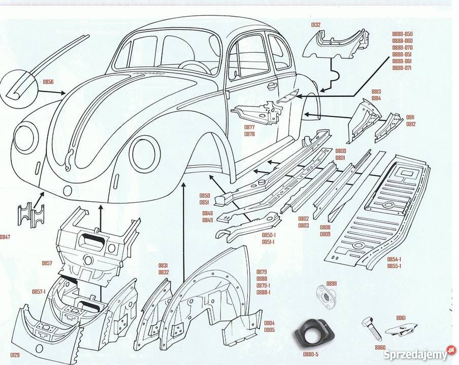 VW Garbus wszystkie nowe części mechaniczne i Łobżenica