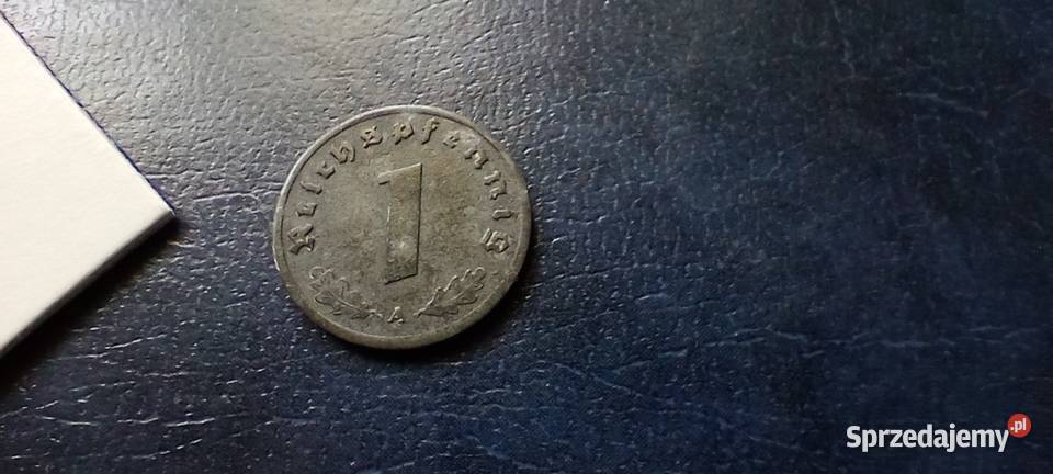 Stare monety 1 reichsfenig 1945 A Niemcy Lesko
