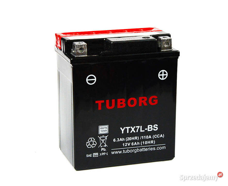Akumulator Tuborg YTX7LBS 12V 63Ah 110A P Luboń