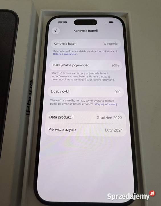 iPhone 15 pro 128 GB titanium black
