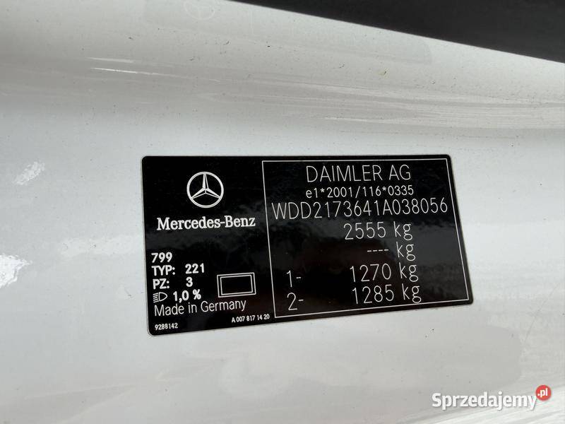 MERCEDESBENZ S 450 COUPE 2018 299600 ccm 367 Klasa S Warszawa