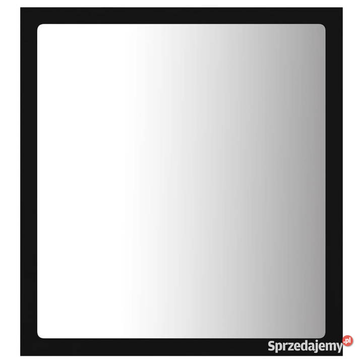 Lustro łazienkowe LED czarne 40x85x37 akryl mazowieckie sprzedam