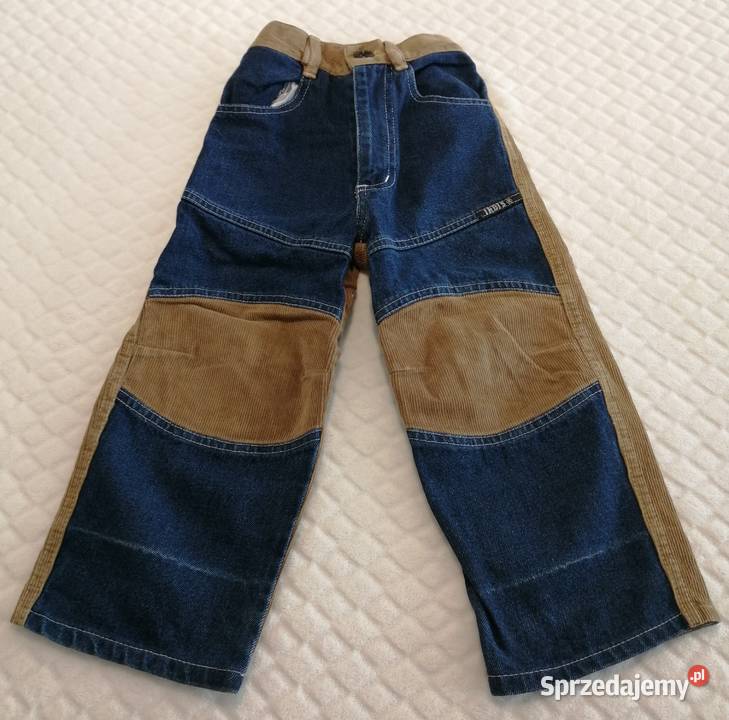 Spodnie sztruksowe dżinsowe chłopięce 110 Irbis Czeladź