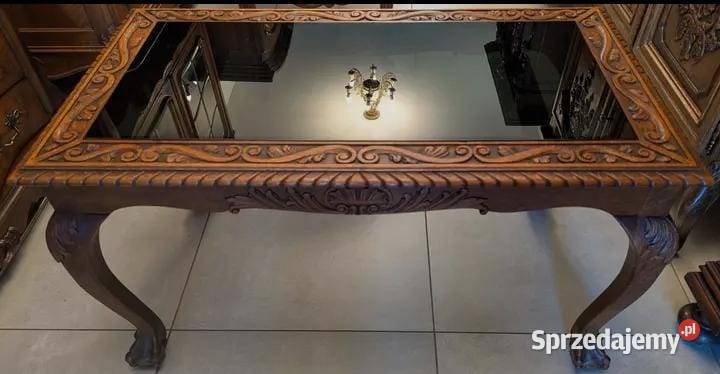 Wspaniały dębowy stolik na Iwich łapach Tace i stoliki Kraśnik