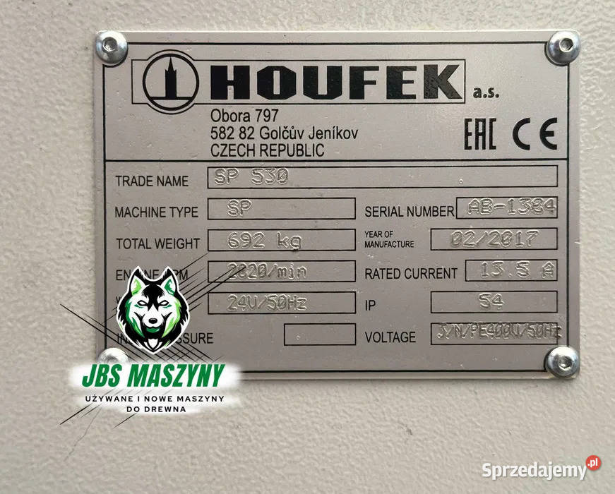 Grubościówka 530 mm 55 kW 4 noże Elektryczny Wolica Druga