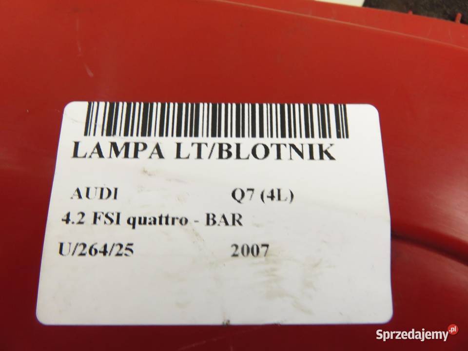 LAMPA LEWA TYLNA AUDI Q7 4L 4L0945093F osobowe