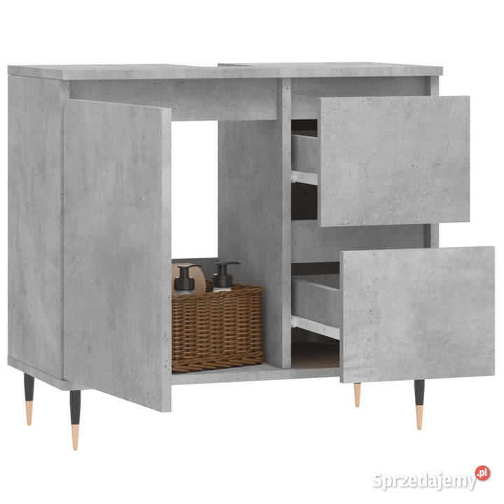 Szafka łazienkowa szarość betonu 65x33x60 mazowieckie