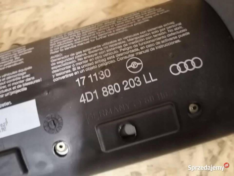 AUDI A8 D2 AIRBAG PODUSZKA PASAŻERA 4D1880203LL Pleszew sprzedam