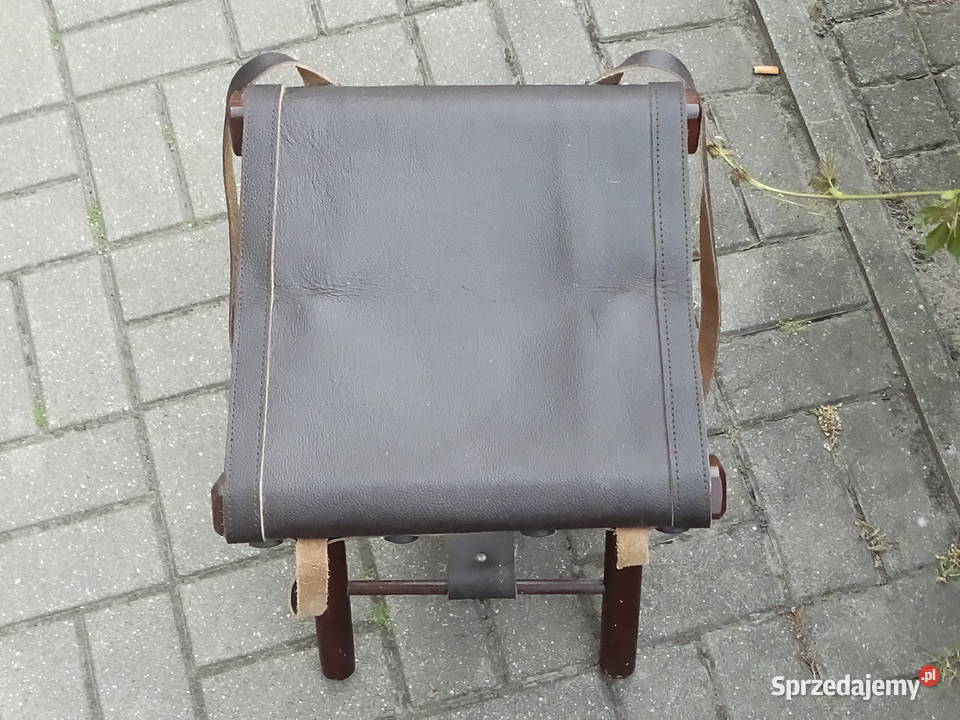 Klimatyczny Składany Stołek Myśliwski Wędkarski 35cm Biłgoraj sprzedam