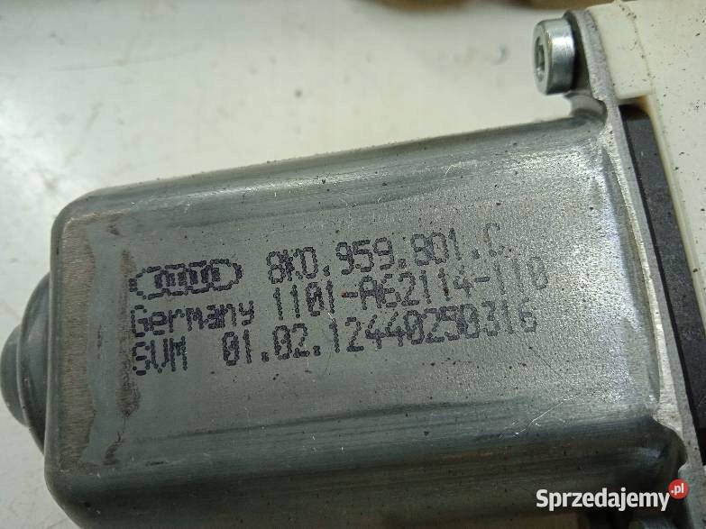 MECHANIZM SZYBY LEWY PRZÓD 8X 5D 8K0959801 Audi