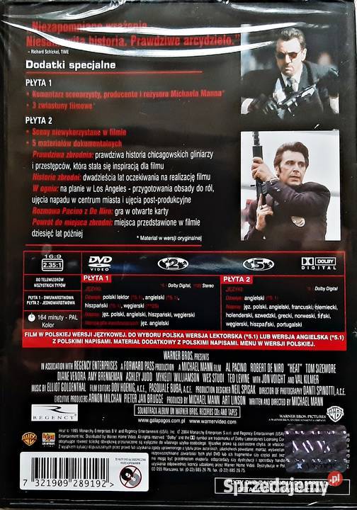 GORĄCZKA PREMIUM COLLECTION ROBERT DE NIRO 2 DVD Kalisz