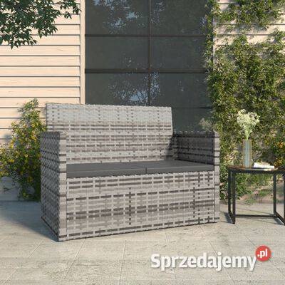vidaXL Ławka ogrodowa z poduszkami szara 105 mazowieckie