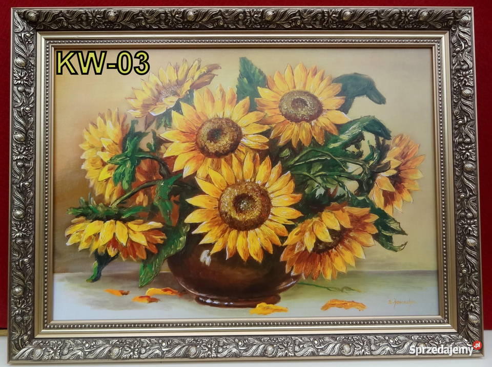 KWIATY Obrazy reprodukcje 80x60 kwiaty do wyboru Częstochowa