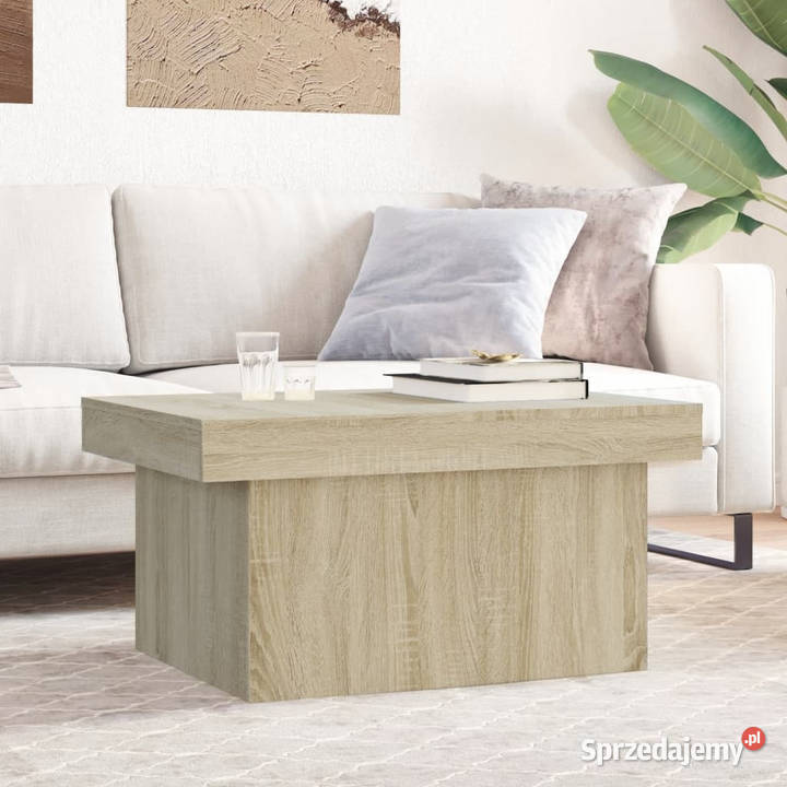 Stolik kawowy dąb sonoma 80x55x40 materiał mazowieckie