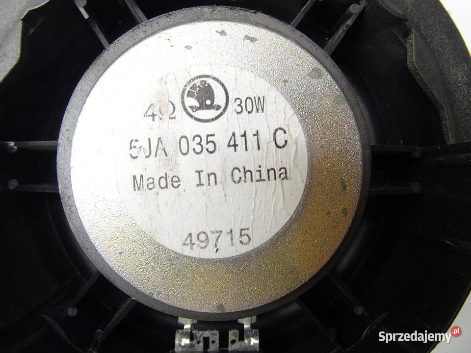 GŁOŚNIK DRZWI PRAWY LEWY TYŁ TYLNY 5JA035411C Sprzęt audio fabryczny Motoryzacja