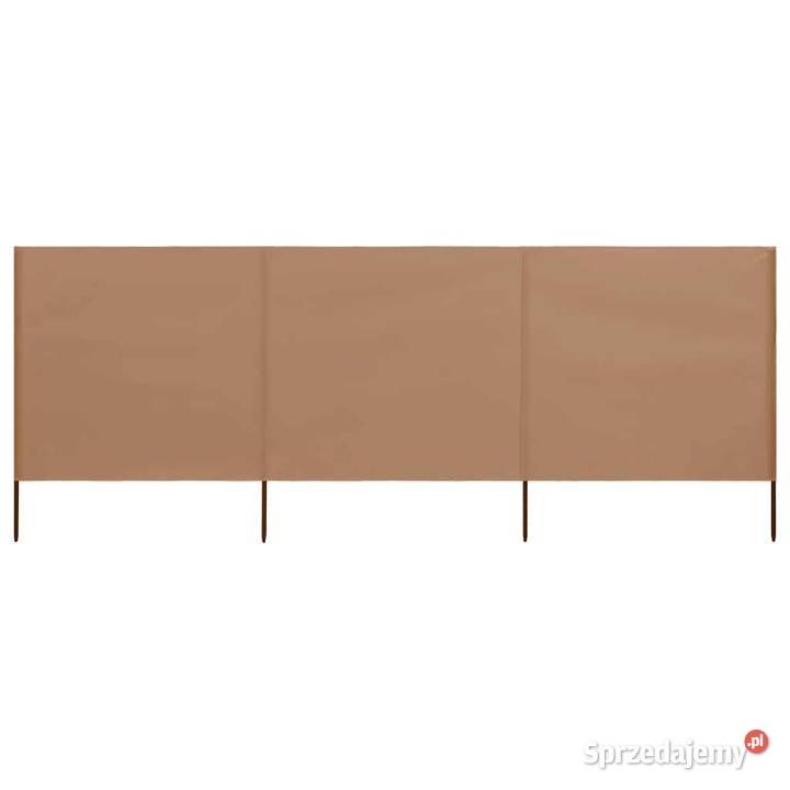 vidaXL Parawan 3skrzydłowy z tkaniny 400x80