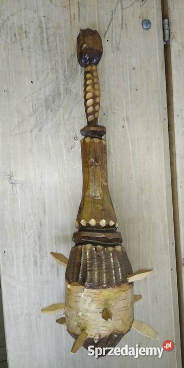 Maczuga drewniana dekoracyjna karpacz