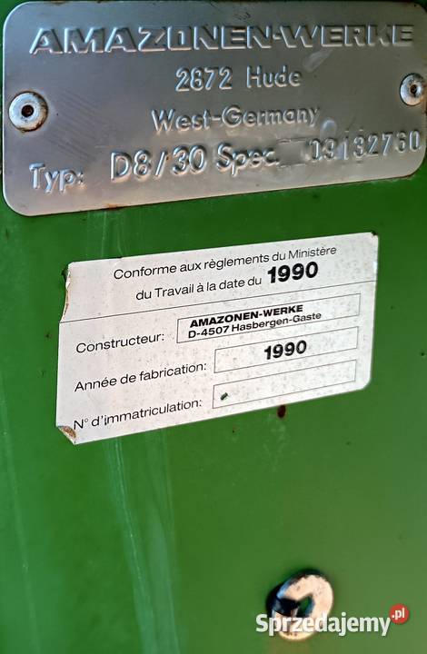 Siewnik Amazone D8 Special 3m ścieżki drobny warmińsko-mazurskie Lubawa sprzedam