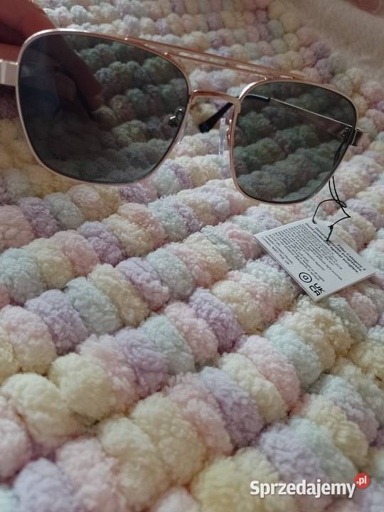 ASOS Złote okulary przeciwsłoneczne z Londynu Kraków
