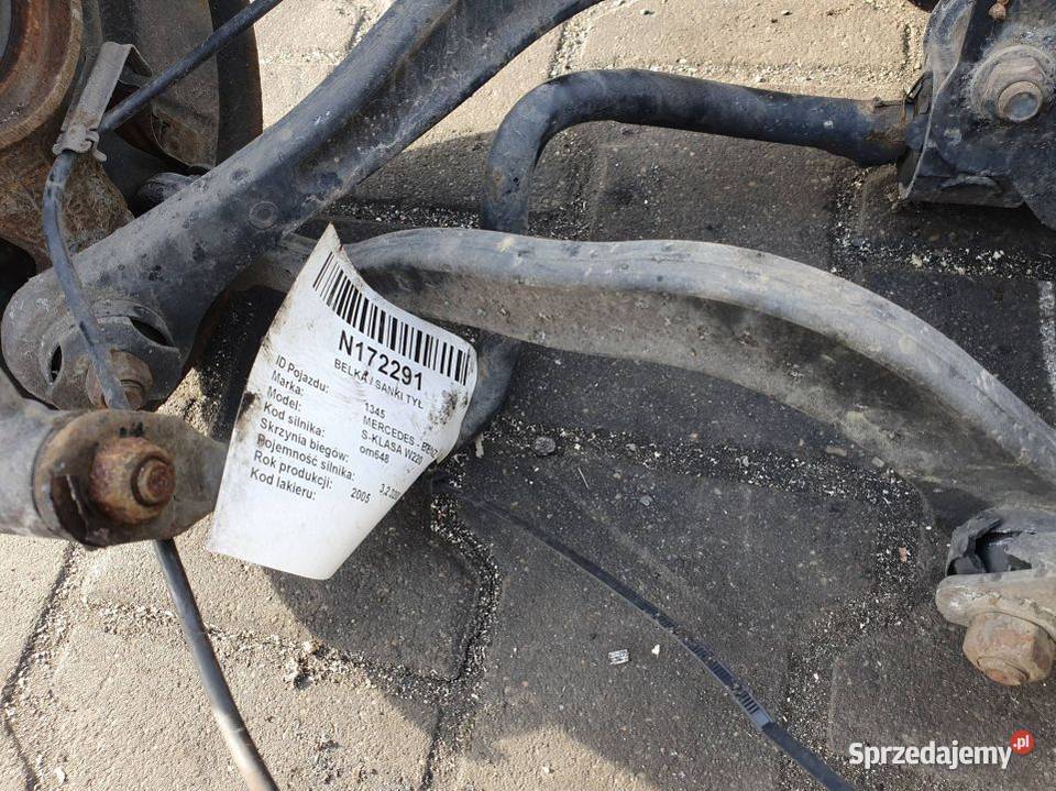 BELKA SANKI TYŁ MERCEDES BENZ SKLASA W220 Lipno