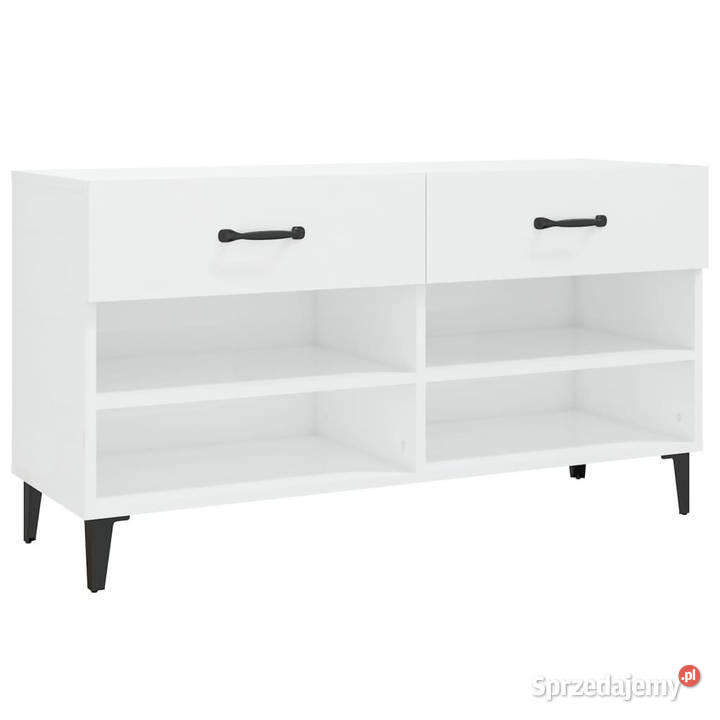 Szafka na buty wysoki połysk biała 102x35x55 Warszawa