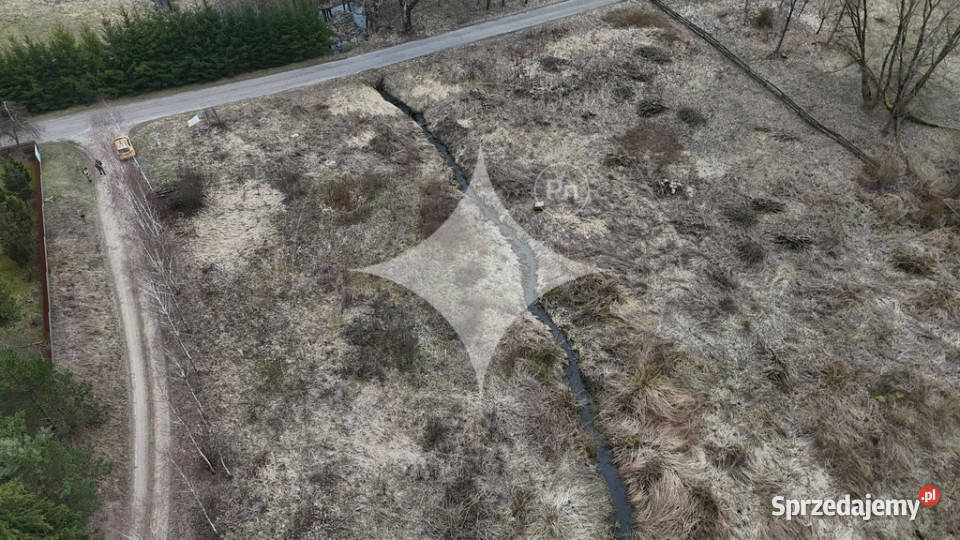 Działka na Mazurach Rogojny jezioro Łaźno WZ