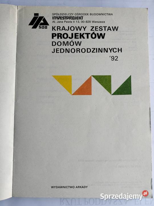 Krajowy zestaw projektów domów jednorodzinnych Książki naukowe i popularnonaukowe