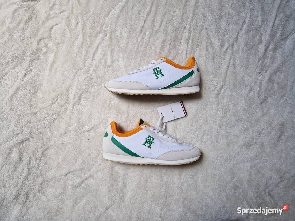 Nowe białe damskie buty sportowe sneakersy Tommy Bibice