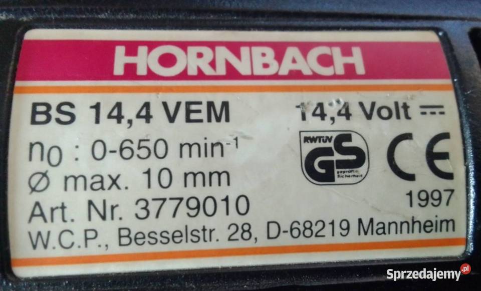 Wkrętarka Wiertarka 144V LEMATEC HORNBACH METABO Rewal