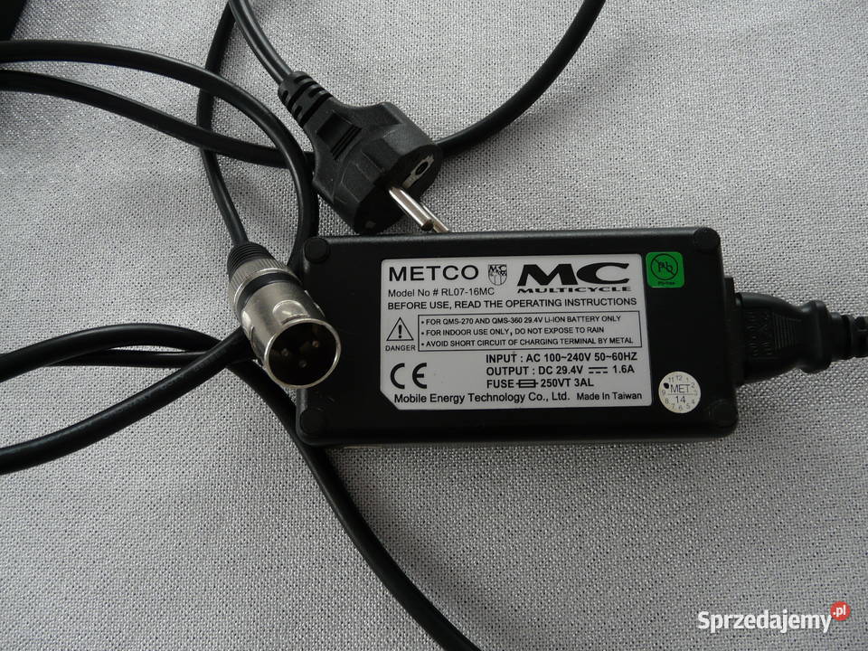 Ładowarka do roweru MC 294V 16A łódzkie