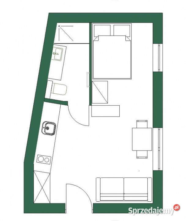 Ogród tramwaj parking kameralnie 25 m2 all ok małopolskie Kraków sprzedam