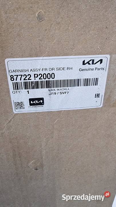 KIA SORENTO IV LIFT PRAWA LISTWA DRZWI PRZÓD