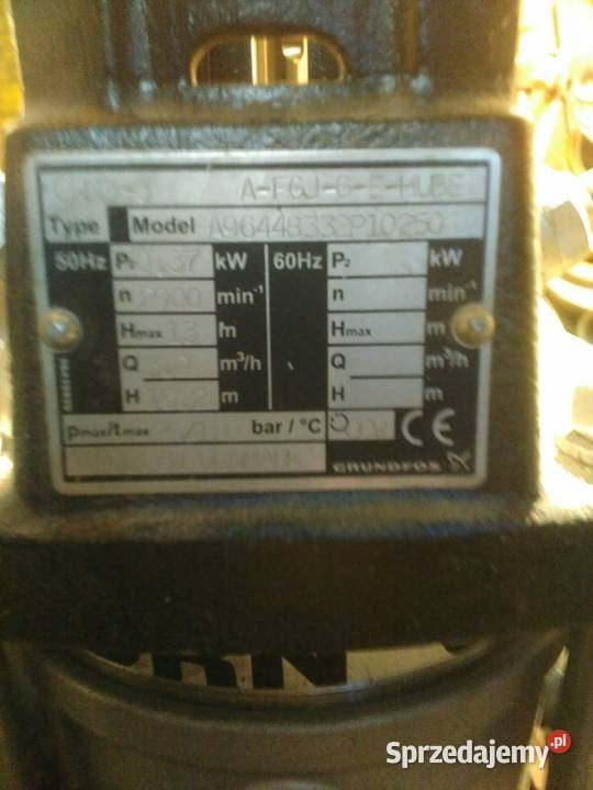 Pompa pionowa Łódź sprzedam