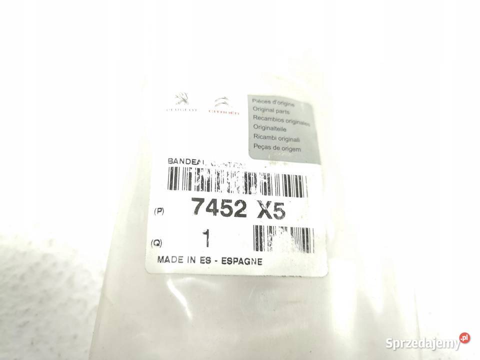 LISTWA ZDERZAKA TYŁ CITROEN C3 0213 ORYGINAŁ ASO