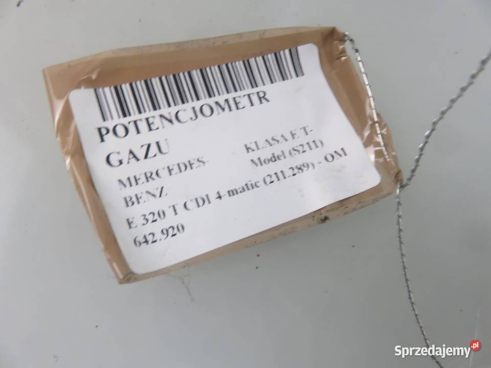 POTENCJOMETR GAZU MERCEDES KLASA E S211 E 320 T