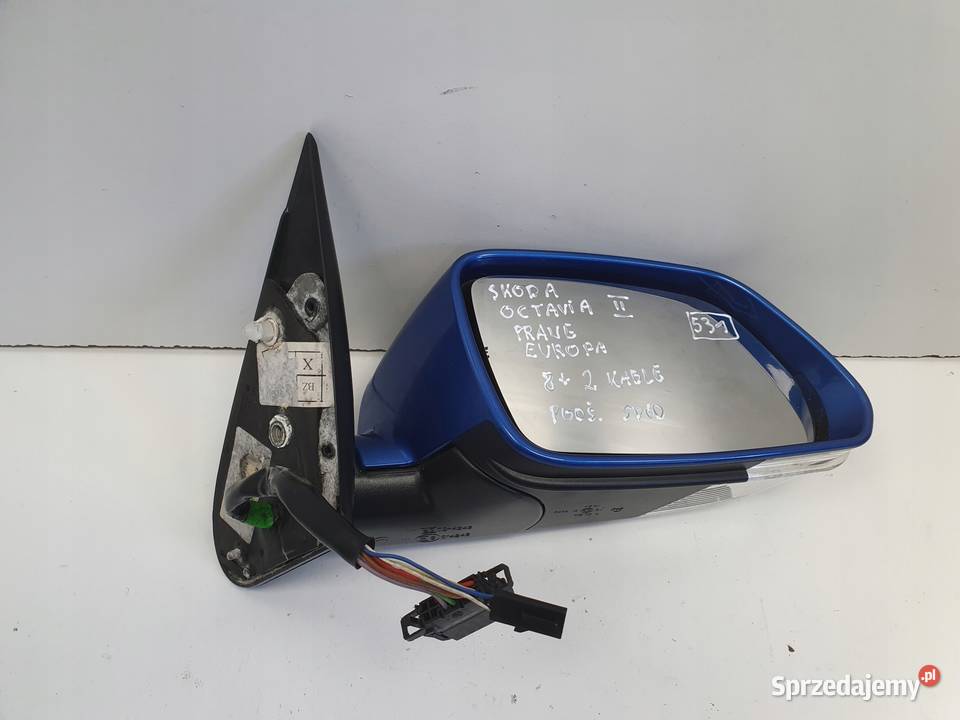 Skoda Octavia II LIFT LUSTERKO PRAWE PASAŻERA 82